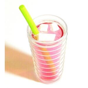 American Girl Sleepover Accessory Cup Of Pink Lemonade Ice Drink With Straw